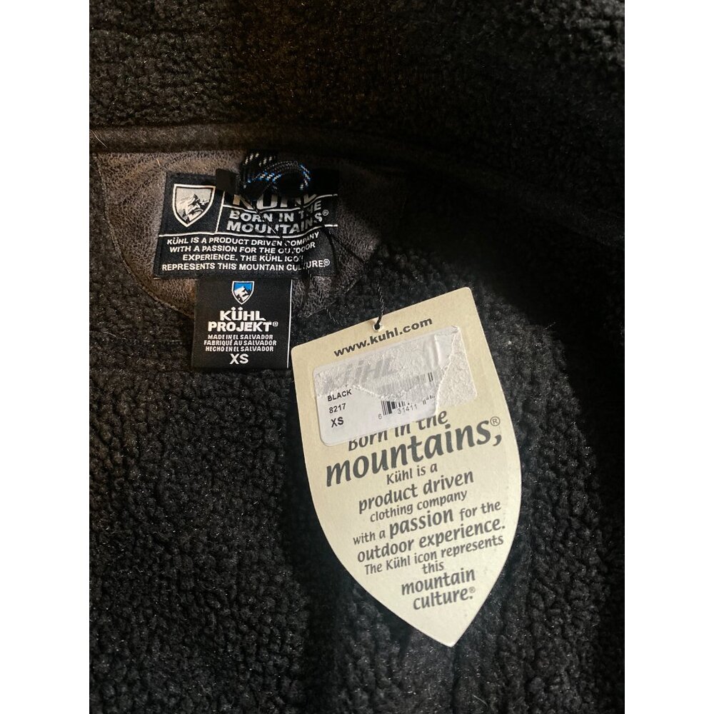 NWT KUHL Women's XS Dani Sherpa Trench Jacket MSRP$349 Black New - Picture 11 of 17